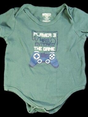 #IC17 Green Video Game Graphic Onesie
